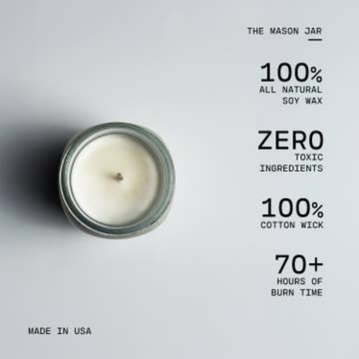 Farmhouse Mason Jar Candle - Milk & Sugar-Lange General Store