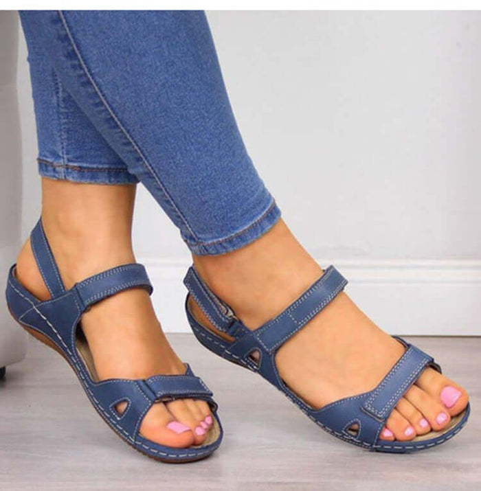 Flat Toe Velcro Casual Sandals