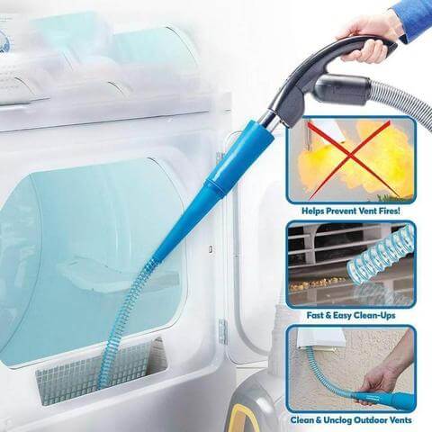 Flexible Lint Remover Vacuum Cleaner Hose Attachment