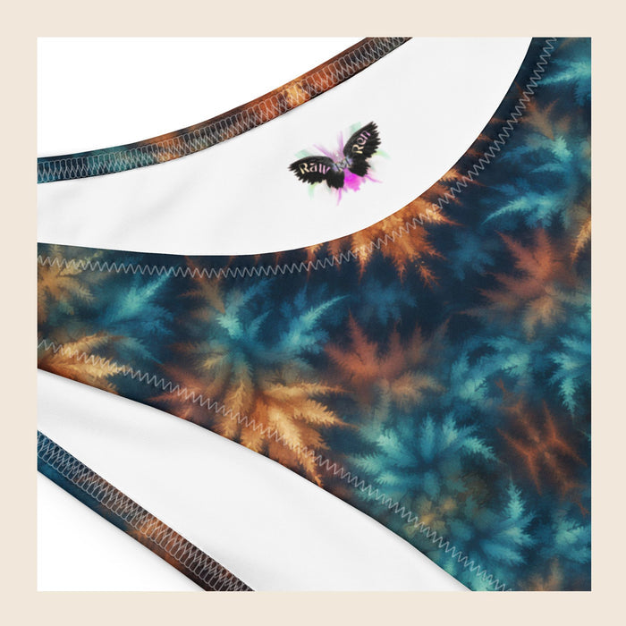 Flower Tie Dye Recycled Bandeau Bikini