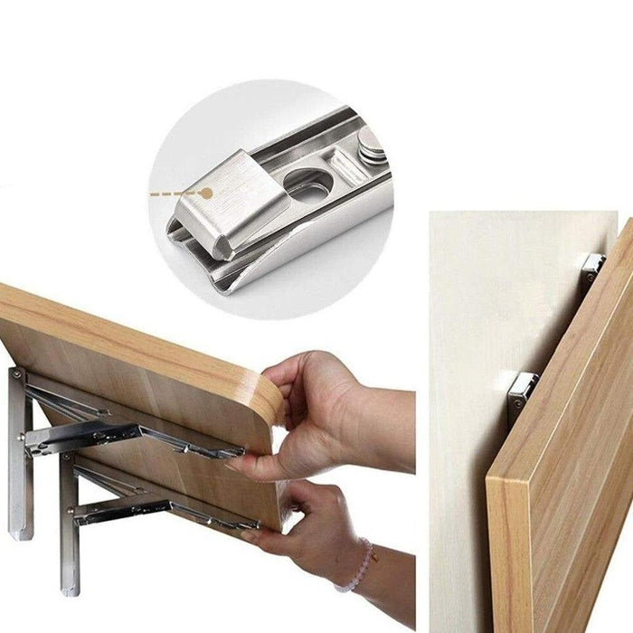 Foldable Wall Shelf Bracket (2pcs)