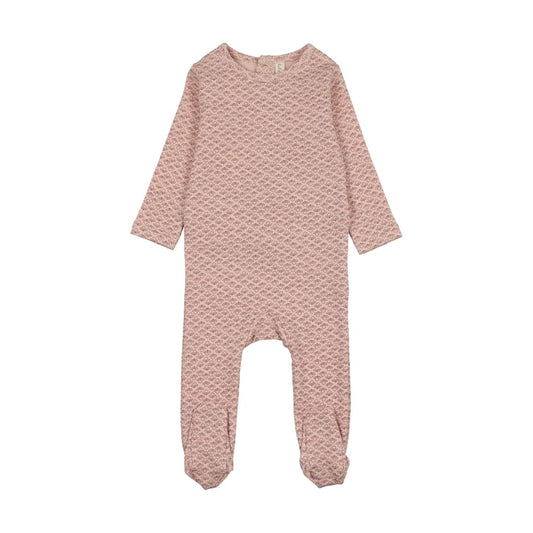 footie mini flora - pale pink