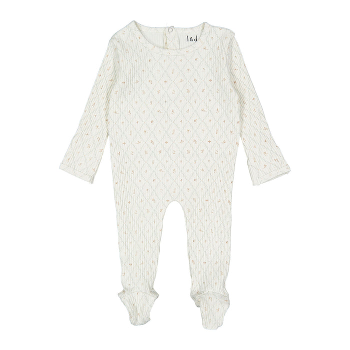 footie ribbed fairytale - taupe