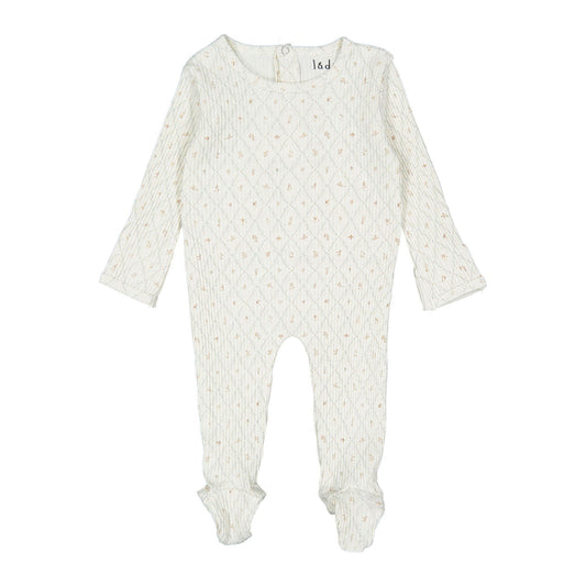 footie ribbed fairytale - taupe