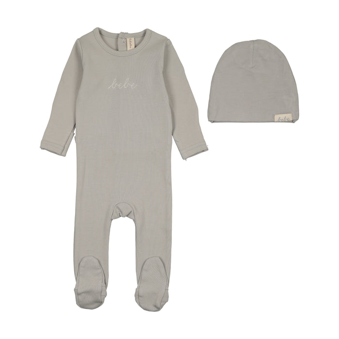 footie take me home bebe with beanie - pale blue