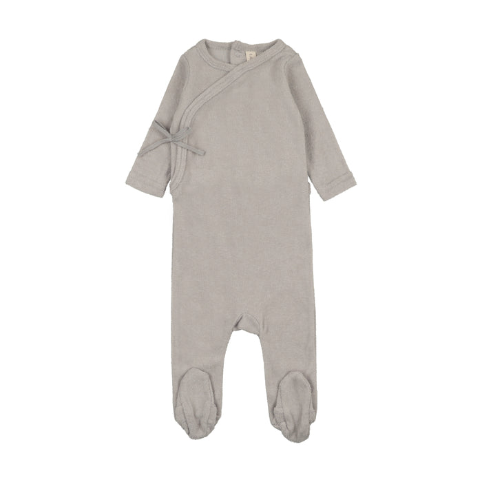 footie terry wrap - pale blue