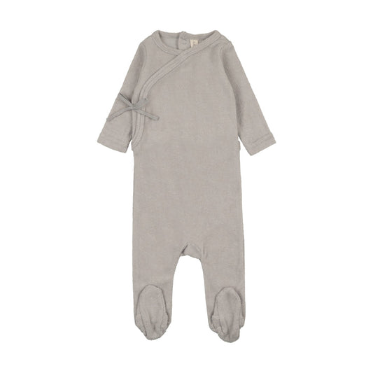 footie terry wrap - pale blue