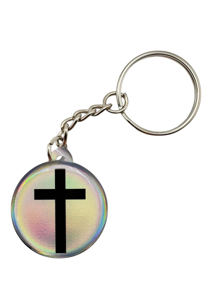 Forest Camo + Cross  | Tap To Pray® Acrylic Keychain