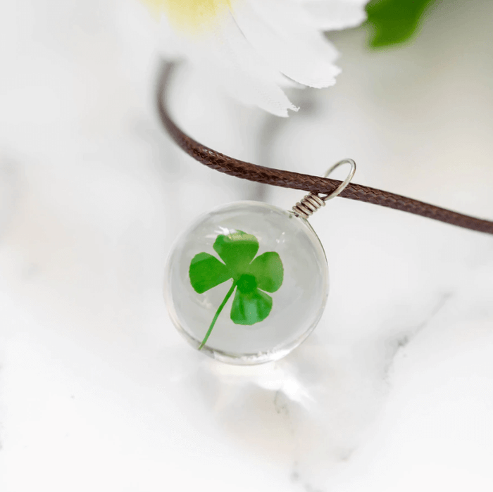 Four-leaf clover necklace