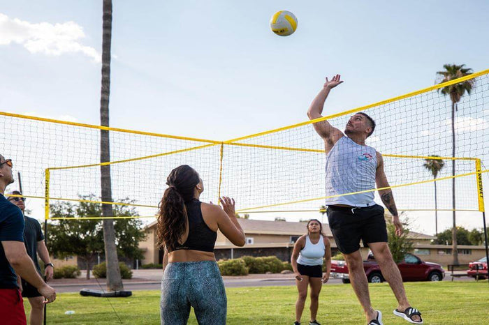 Four-sided Cross Volleyball Net