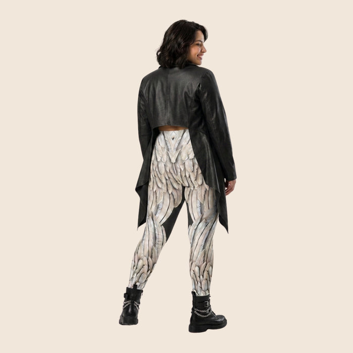 Full Wings Print Women's Recycled Joggers — All-Over Print Festival Pants