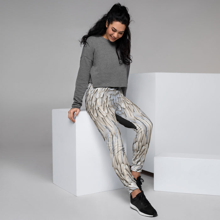 Full Wings Print Women's Recycled Joggers — All-Over Print Festival Pants