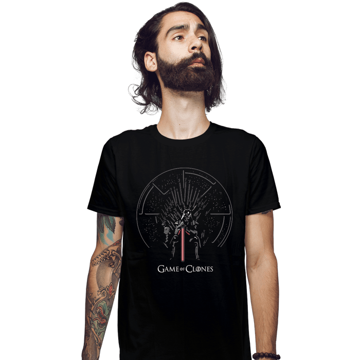 Shirts Fitted Shirts, Mens / Small / Black Game Of Clones