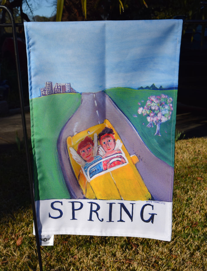 Garden Flags - Angel Series - Spring