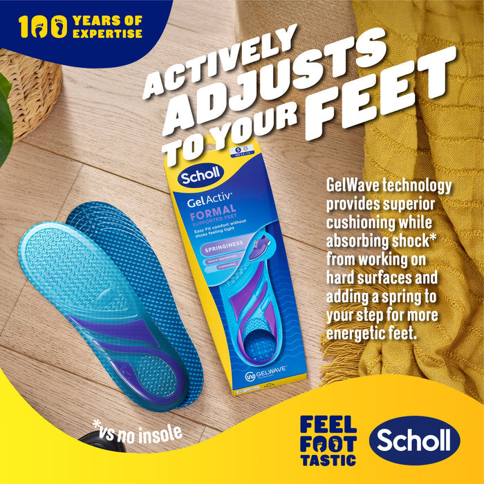 Scholl Insoles 3.5 -7.5 GelActiv™ Formal Insoles Small