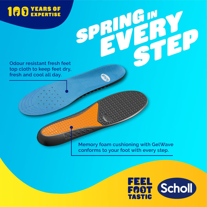 Scholl Insoles 3.5 -7.5 GelActiv™ Work & Boot Insoles Small