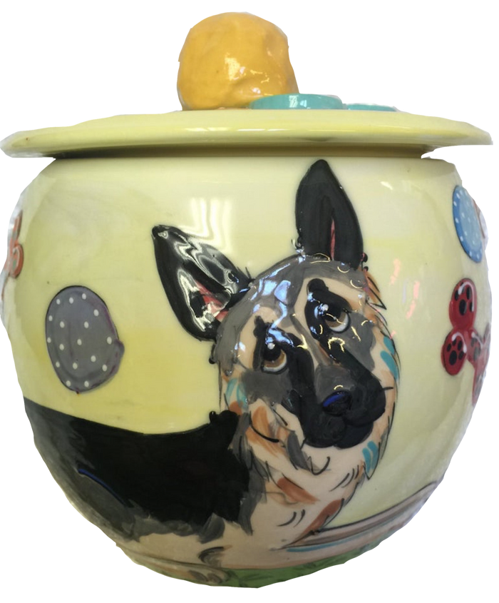 GERMAN SHEPHERD POTTERY