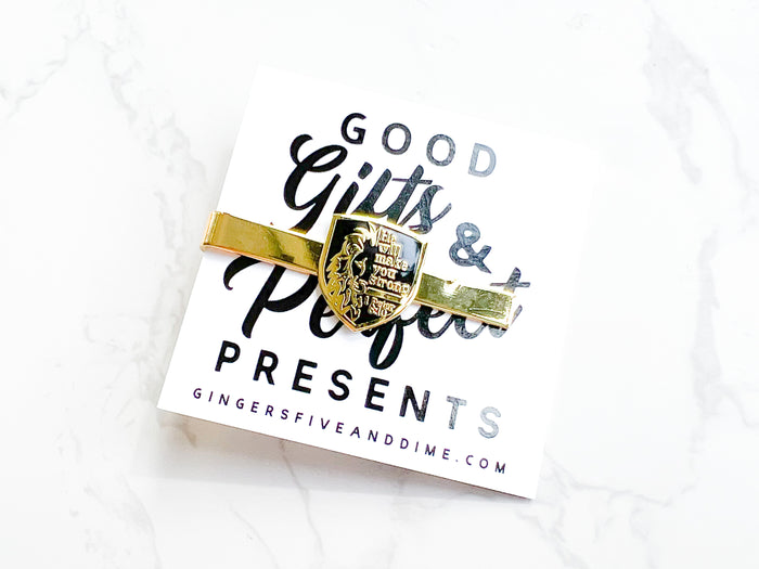 Gold Strong Lion Tie Clip - GINGERS