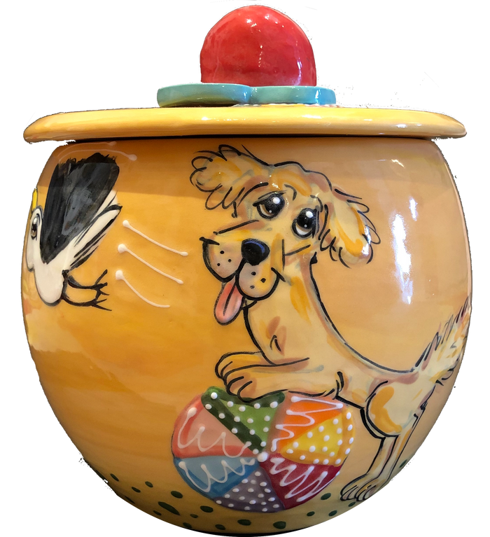 Golden Retriever Treat Jar
