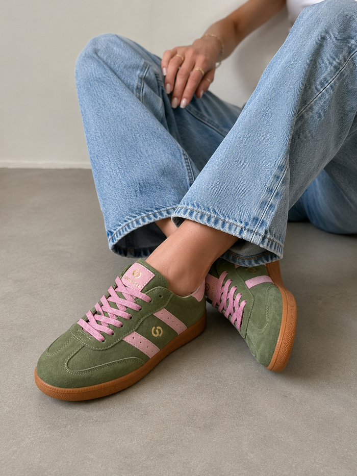 Goodsole Parallel Sage & Pink Sneaker