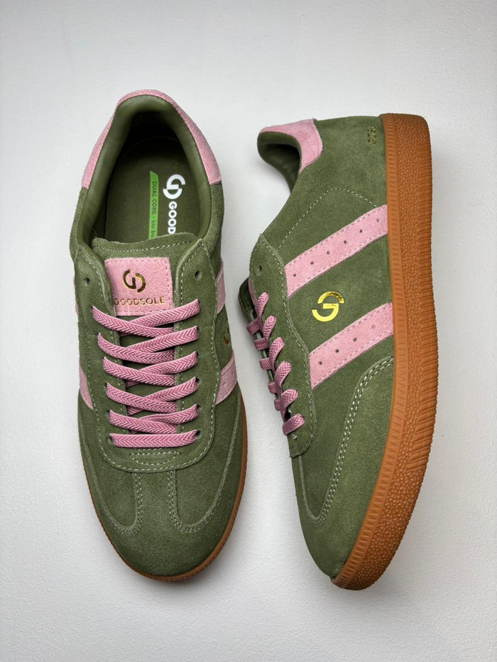 Goodsole Parallel Sage & Pink Sneaker