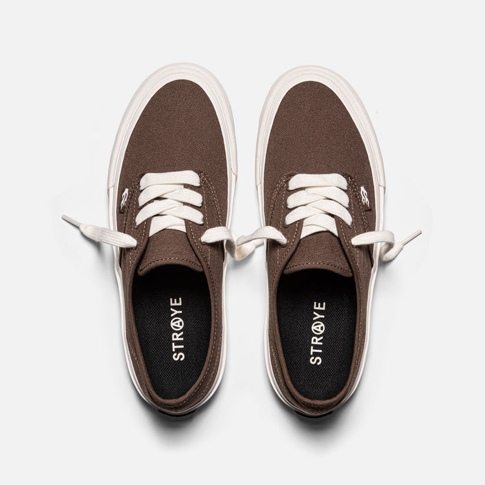 STRAYE Gower Brown– top view with cushioned insole