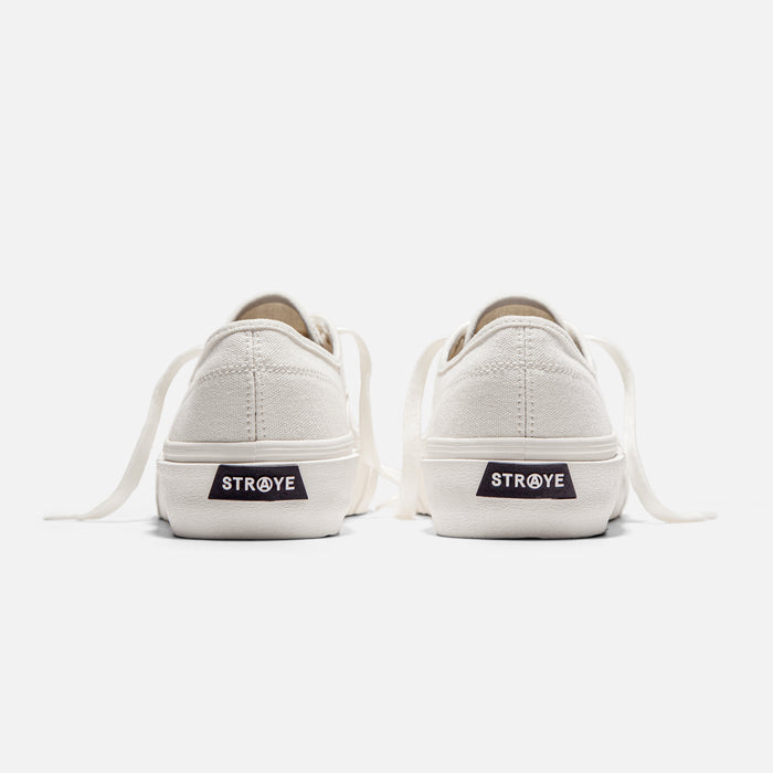 STRAYE Gower Cream X-Ray – back heel view skate sneaker