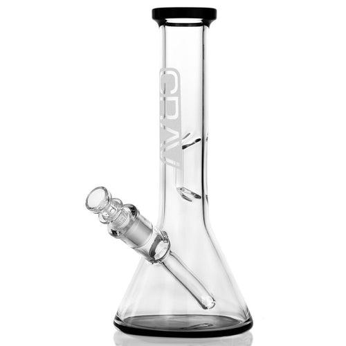 Grav 8" Beaker Bong Black Accents