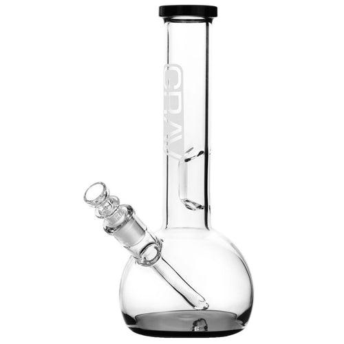 Grav Round Base 8" Beaker Bong Black Accents
