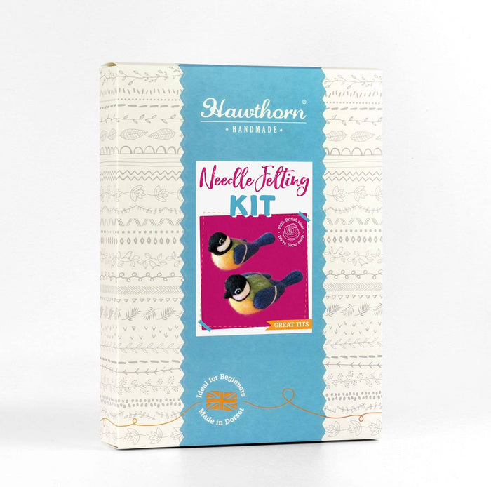 Great Tits Needle Felting Kit | Beginner Craft Kit