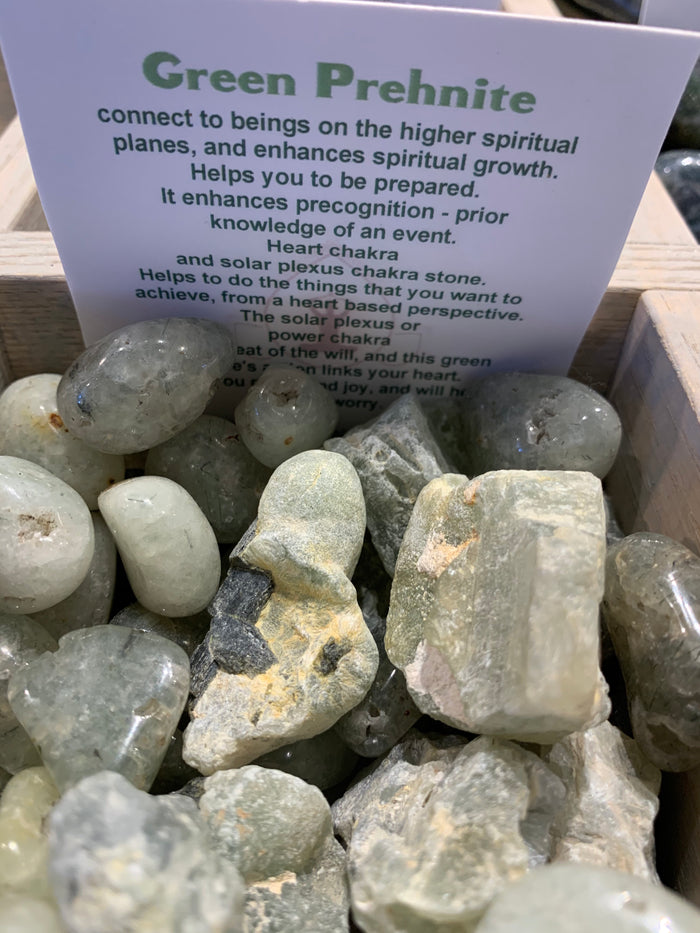 Green Prehnite Tumblestone