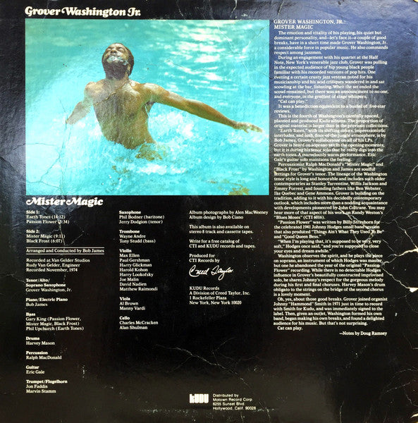 Grover Washington, Jr. - Mister Magic (LP) [US] 1st (Very Good Plus (VG+))
