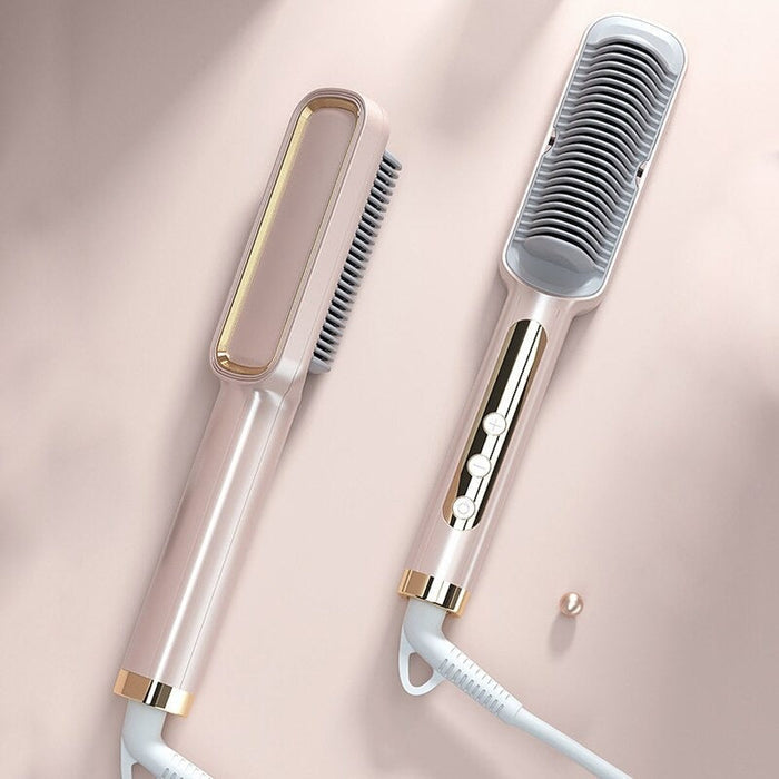 Hair Straightener &amp; Curling Brush