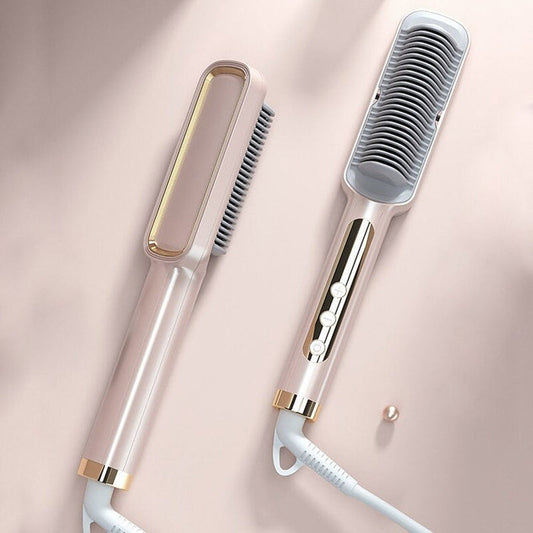Hair Straightener &amp; Curling Brush