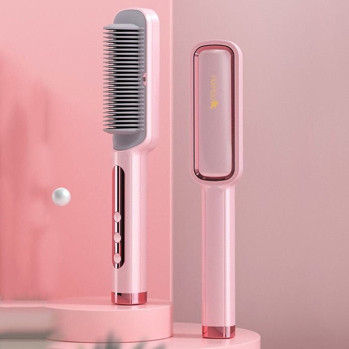 Hair Straightener &amp; Curling Brush