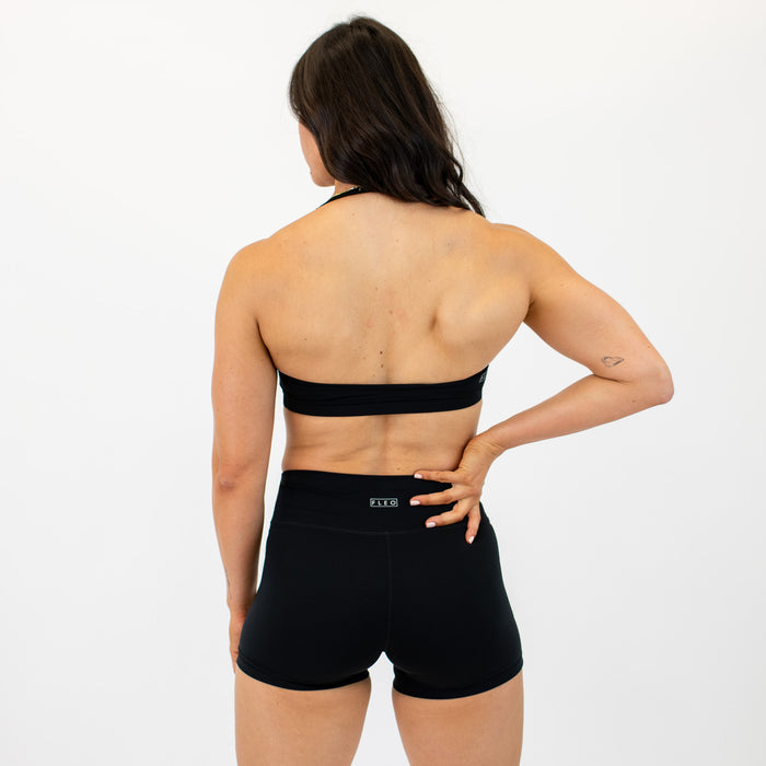 Black Halter Bra - Light Support