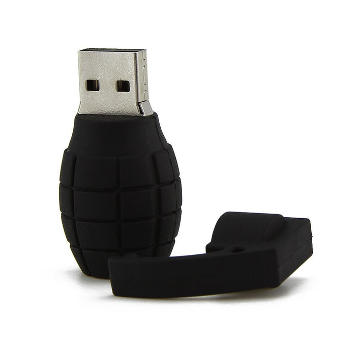 Hand Grenade Shaped USB Flash Drive 2.0 Rubber Bomb Memory Stick 16/32/64gb