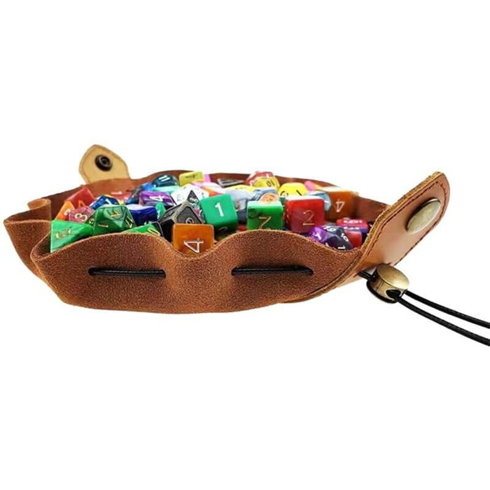 Handmade Leather Dice Bag