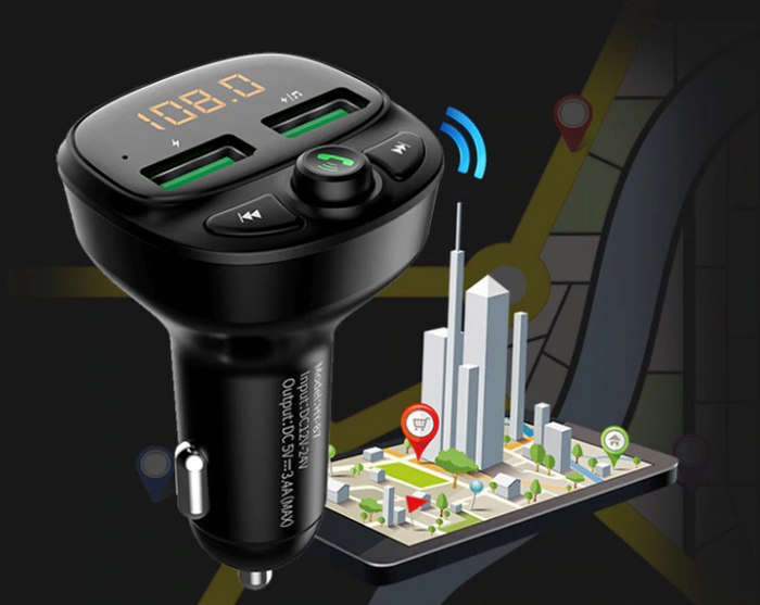 Hands-free Bluetooth Car FM Transmitter