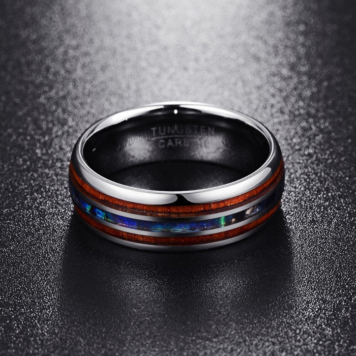 Hawaiian koa wood ring