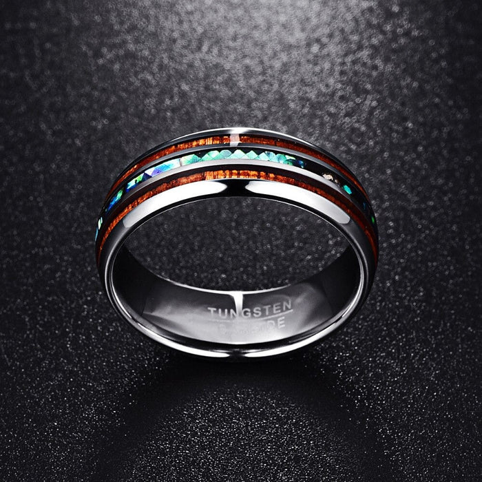 Hawaiian koa wood ring