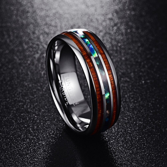 Hawaiian koa wood ring