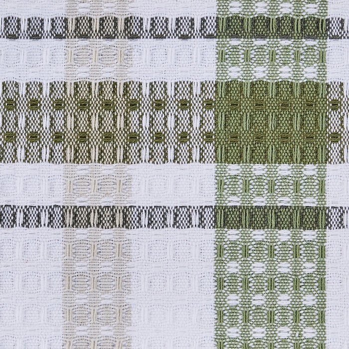 Hayson Sage Plaid Dishcloth Set of 3-Lange General Store