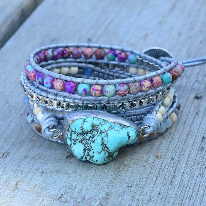 Healing Turquoise Protection Wrap Bracelet