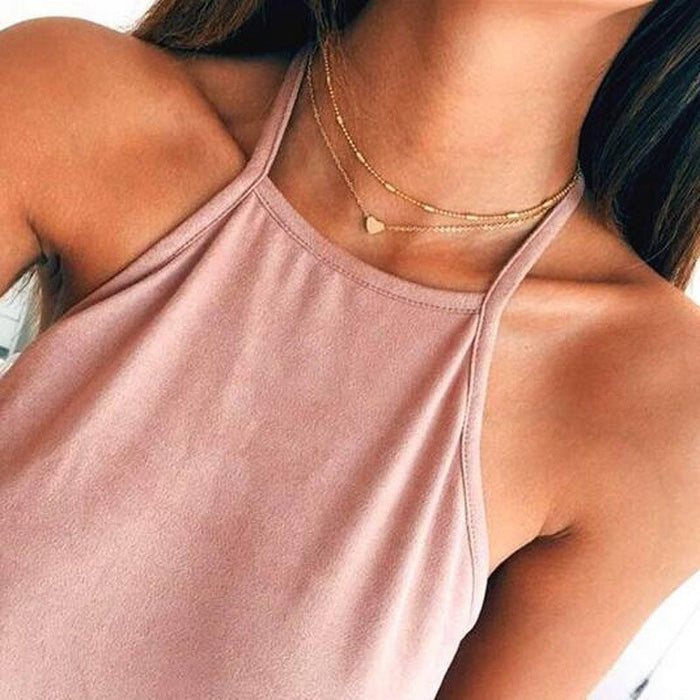 Heart Pendant Choker