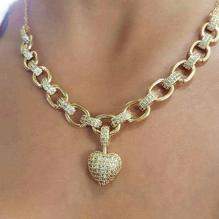Heart Zirconia Necklace
