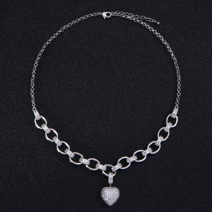 Heart Zirconia Necklace