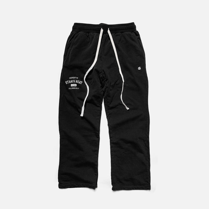 STRAYE Heat Washed Black loose fit sweatpants