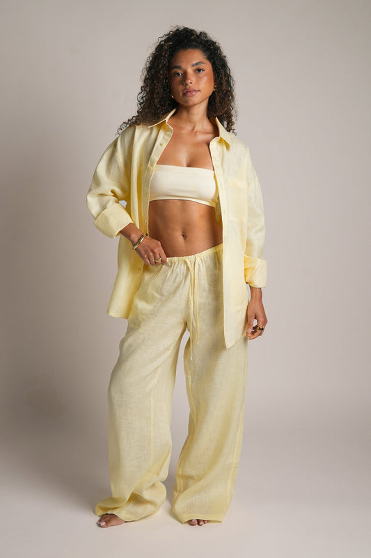 Heritage Linen Button Down - Honeybutter