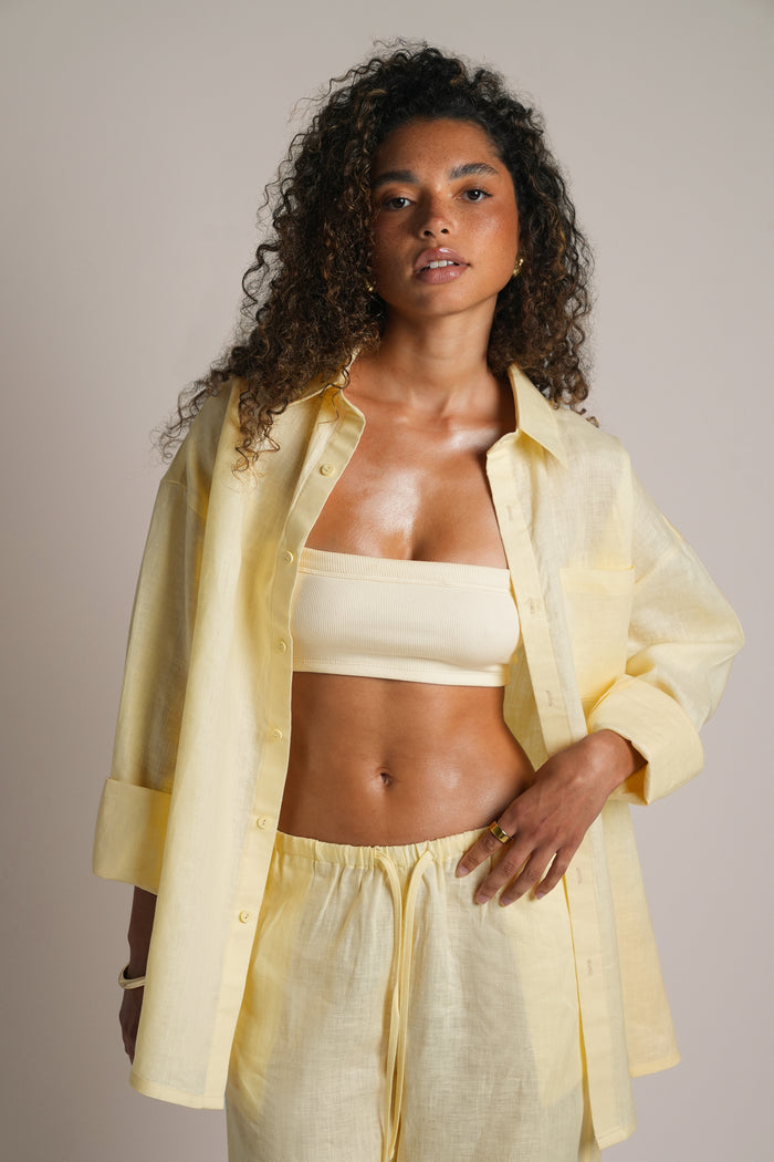 Heritage Linen Button Down - Honeybutter